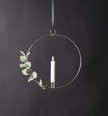 Flamme Ring Inomhusdekoration 28.5 cm - silver/vit - Belysning - Dekorationsbelysning - Dekorationsbelysning inomhus - Batteridrivna ljus