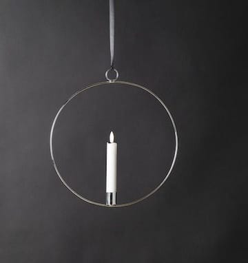 Flamme Ring Inomhusdekoration 28.5 cm - silver/vit - Belysning - Dekorationsbelysning - Dekorationsbelysning inomhus - Batteridrivna ljus