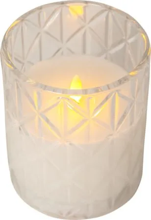 Flamme Romb LED Ljus 10 cm - transparent - Belysning - Dekorationsbelysning - Dekorationsbelysning inomhus - Batteridrivna ljus