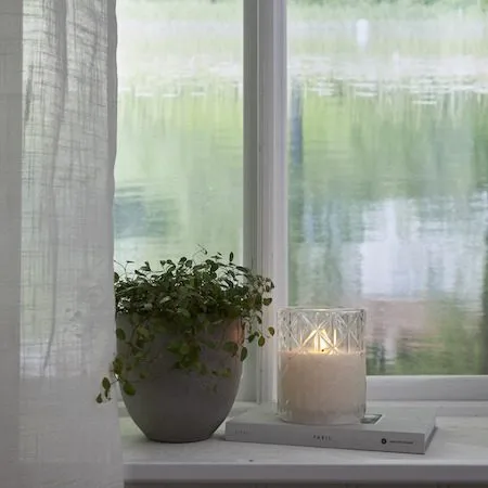 Flamme Romb LED Ljus 10 cm - transparent - Belysning - Dekorationsbelysning - Dekorationsbelysning inomhus - Batteridrivna ljus