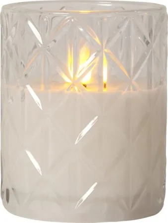 Flamme Romb LED Ljus 10 cm - transparent - Belysning - Dekorationsbelysning - Dekorationsbelysning inomhus - Batteridrivna ljus