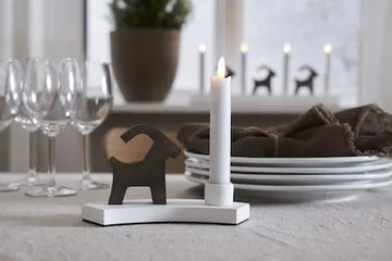 Flamme Rustic LED Antikljus 2-pack 15 cm - vit - Belysning - Dekorationsbelysning - Dekorationsbelysning inomhus - Batteridrivna ljus