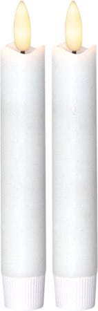 Flamme Rustic LED Antikljus 2-pack 15 cm - vit - Belysning - Dekorationsbelysning - Dekorationsbelysning inomhus - Batteridrivna ljus