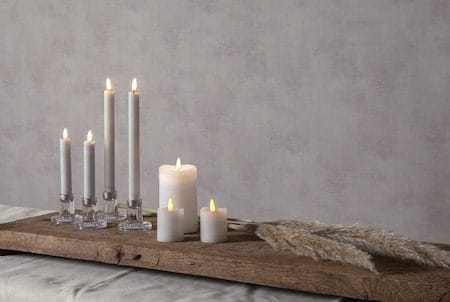 Flamme Rustic LED Antikljus 2-pack 15 cm - vit - Belysning - Dekorationsbelysning - Dekorationsbelysning inomhus - Batteridrivna ljus