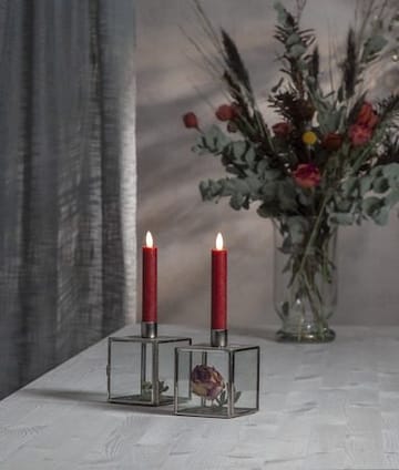 Flamme Rustic LED Antikljus 2-pack 15 cm - mörkröd - Belysning - Dekorationsbelysning - Dekorationsbelysning inomhus - Batteridrivna ljus