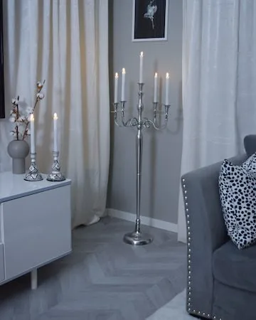 Flamme Rustic LED Antikljus 2-pack 25 cm - vit - Belysning - Dekorationsbelysning - Dekorationsbelysning inomhus - Batteridrivna ljus