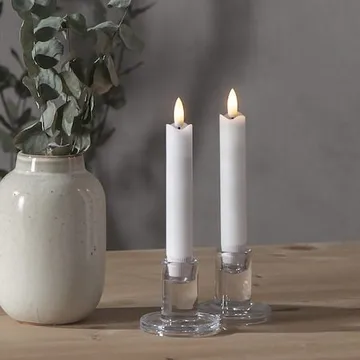Flamme Rustic LED Antikljus 2-pack 15 cm - vit - Belysning - Dekorationsbelysning - Dekorationsbelysning inomhus - Batteridrivna ljus