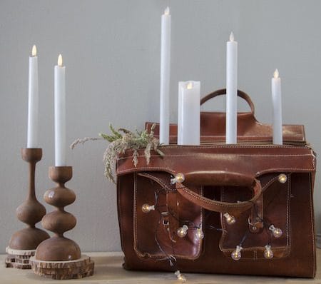 Flamme Rustic LED Antikljus 2-pack 25 cm - vit - Belysning - Dekorationsbelysning - Dekorationsbelysning inomhus - Batteridrivna ljus
