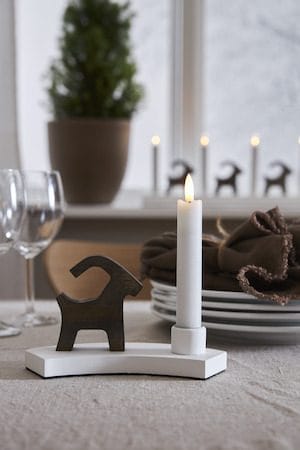 Flamme Rustic LED Antikljus 2-pack 15 cm - vit - Belysning - Dekorationsbelysning - Dekorationsbelysning inomhus - Batteridrivna ljus