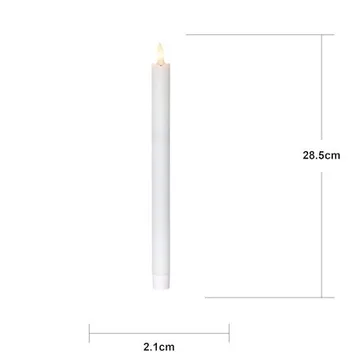 Flamme Rustic LED Antikljus 4-pack 28,5 cm - vit - Belysning - Dekorationsbelysning - Dekorationsbelysning inomhus - Batteridrivna ljus