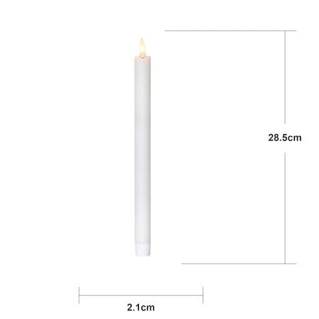 Flamme Rustic LED Antikljus 4-pack 28,5 cm - vit - Belysning - Dekorationsbelysning - Dekorationsbelysning inomhus - Batteridrivna ljus