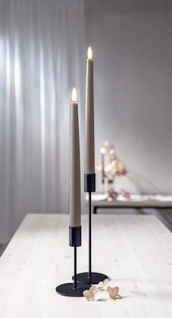 Flamme Slim LED Antikljus 2-pack 28,5 cm - mullvad - Belysning - Dekorationsbelysning - Dekorationsbelysning inomhus - Batteridrivna ljus