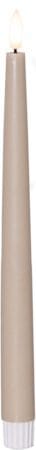 Flamme Slim LED Antikljus 2-pack 28,5 cm, beige