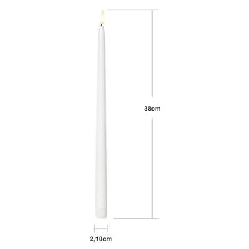 Flamme Slim LED Antikljus 2-pack 38 cm - vit - Belysning - Dekorationsbelysning - Dekorationsbelysning inomhus - Batteridrivna ljus