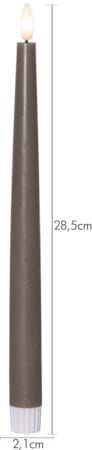 Flamme Slim LED Antikljus 2-pack 28,5 cm - mullvad - Belysning - Dekorationsbelysning - Dekorationsbelysning inomhus - Batteridrivna ljus