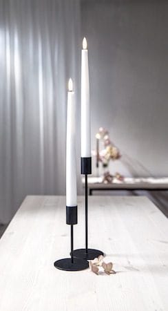 Flamme Slim LED Antikljus 2-pack 28,5 cm - vit - Belysning - Dekorationsbelysning - Dekorationsbelysning inomhus - Batteridrivna ljus