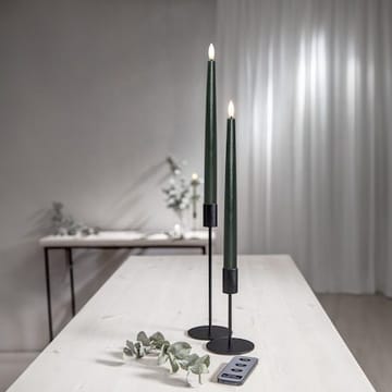 Flamme Slim LED Antikljus 2-pack 28,5 cm - mörkgrön - Belysning - Dekorationsbelysning - Dekorationsbelysning inomhus - Batteridrivna ljus