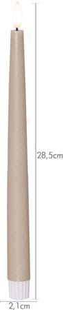Flamme Slim LED Antikljus 2-pack 28,5 cm - beige - Belysning - Dekorationsbelysning - Dekorationsbelysning inomhus - Batteridrivna ljus
