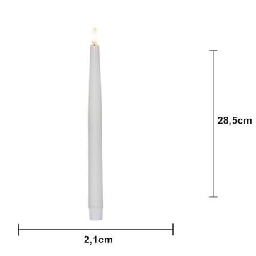 Flamme Slim LED Antikljus 4-pack - vit - Belysning - Dekorationsbelysning - Dekorationsbelysning inomhus - Batteridrivna ljus