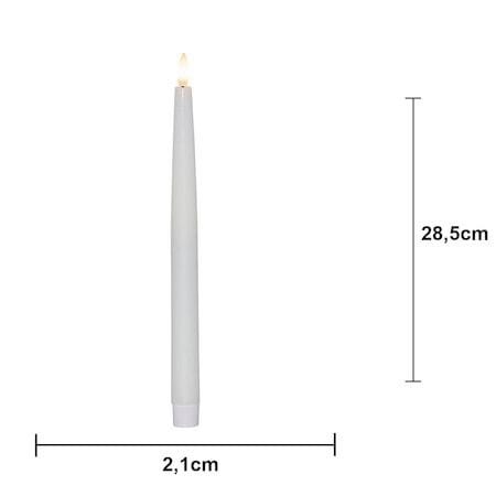 Flamme Slim LED Antikljus 4-pack - vit - Belysning - Dekorationsbelysning - Dekorationsbelysning inomhus - Batteridrivna ljus