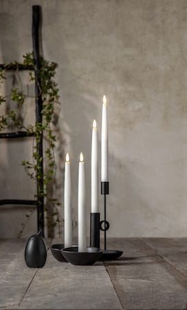 Flamme Slim LED Antikljus 4-pack - vit - Belysning - Dekorationsbelysning - Dekorationsbelysning inomhus - Batteridrivna ljus