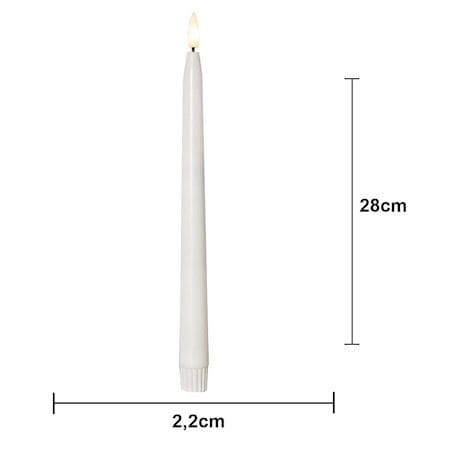 Flamme Slim Outdoor LED Antikljus 2-pack - vit - Belysning - Dekorationsbelysning - Dekorationsbelysning inomhus - Batteridrivna ljus