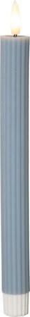 Flamme Stripe LED Antikljus 2-pack 25 cm, blå