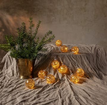 Glitter Ljusslinga - guld - Belysning - Dekorationsbelysning - Dekorationsbelysning inomhus - Ljusslinga inomhus