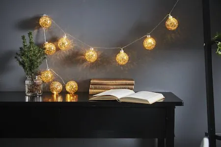 Glitter Ljusslinga, guld