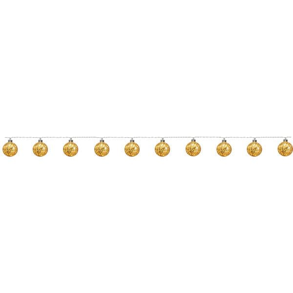 Glitter Ljusslinga - guld - Belysning - Dekorationsbelysning - Dekorationsbelysning inomhus - Ljusslinga inomhus