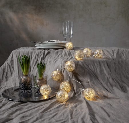 Glitter Ljusslinga - silver - Belysning - Dekorationsbelysning - Dekorationsbelysning inomhus - Ljusslinga inomhus