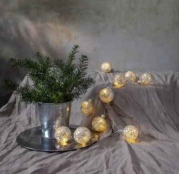 Glitter Ljusslinga - silver - Belysning - Dekorationsbelysning - Dekorationsbelysning inomhus - Ljusslinga inomhus