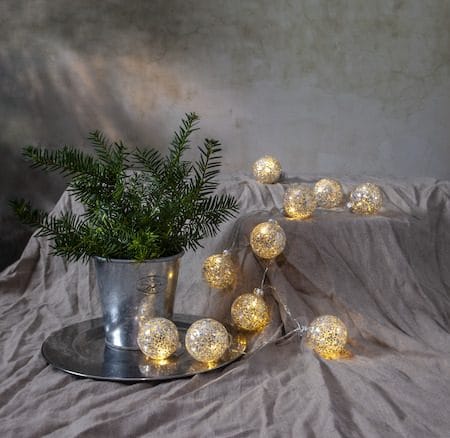 Glitter Ljusslinga - silver - Belysning - Dekorationsbelysning - Dekorationsbelysning inomhus - Ljusslinga inomhus