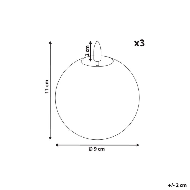 LED-ljus Ambrosia Set med 3 - Inredning - Dekoration & inredningsdetaljer - Julpynt & juldekoration - Julljus