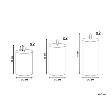 LED-ljus Braise Set med 6 - Belysning - Dekorationsbelysning - Dekorationsbelysning inomhus - Ljuslist