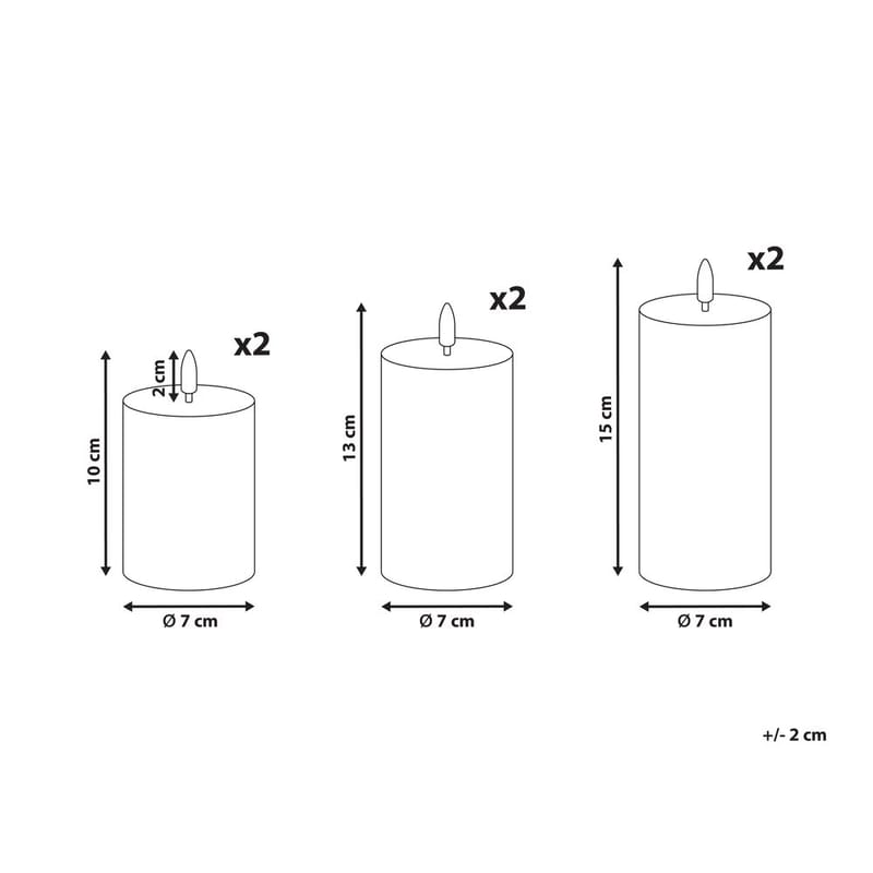 LED-ljus Braise Set med 6 - Belysning - Dekorationsbelysning - Dekorationsbelysning inomhus - Ljuslist
