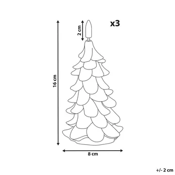 LED-ljus Veloura Set med 3 - Inredning - Dekoration & inredningsdetaljer - Julpynt & juldekoration - Julljus