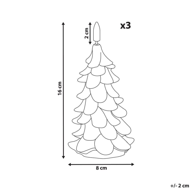 LED-ljus Veloura Set med 3 - Inredning - Dekoration & inredningsdetaljer - Julpynt & juldekoration - Julljus