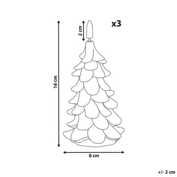 LED-ljus Veloura Set med 3 - Belysning - Dekorationsbelysning - Dekorationsbelysning inomhus - Ljuslist