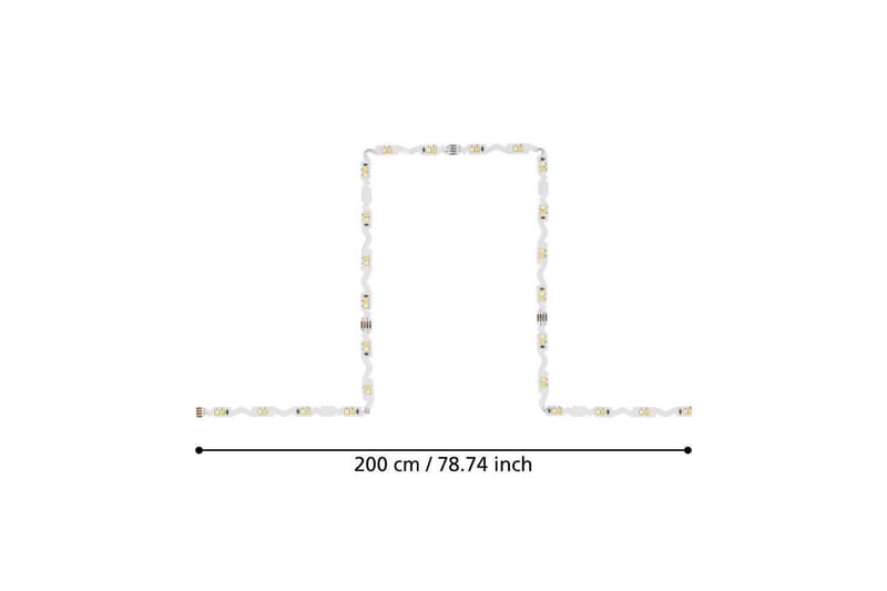 Ljuslist Eglo Flexible CCT 2 m - 2 m - Belysning - Dekorationsbelysning - Dekorationsbelysning inomhus - Ljuslist