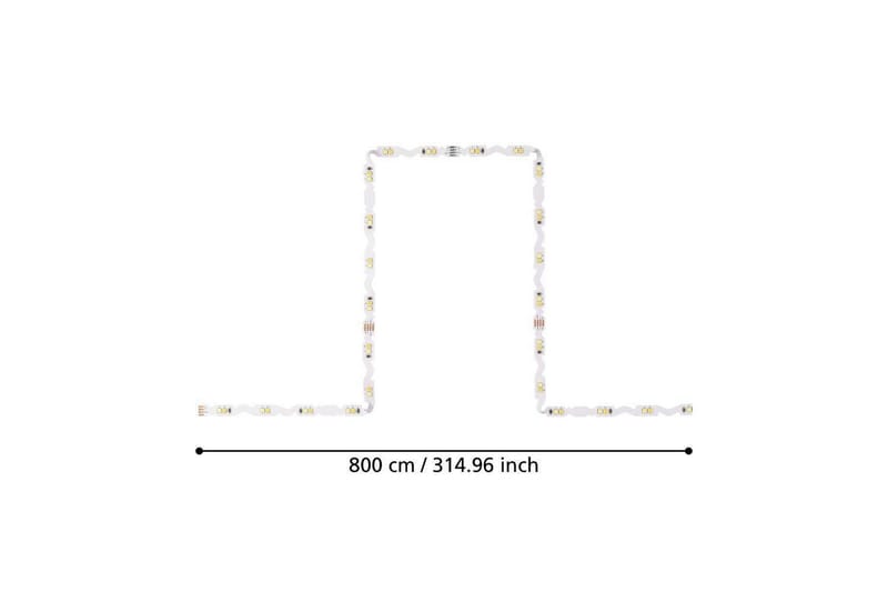 Ljuslist Eglo Flexible CCT 8 m - 8 m - Belysning - Dekorationsbelysning - Dekorationsbelysning inomhus - Ljuslist