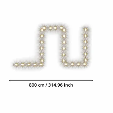 Ljuslist Stripe-Z LED-ZIG-RGB/CCT - 8 m - Belysning - Dekorationsbelysning - Dekorationsbelysning inomhus - Ljuslist