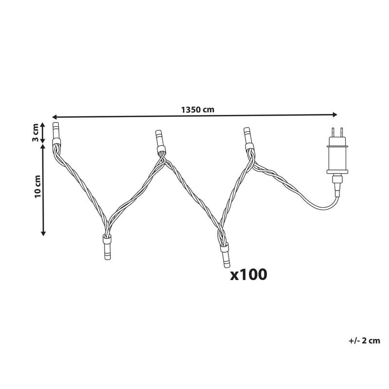 Ljusslinga Igaliku - 13.5 m - Belysning - Dekorationsbelysning - Dekorationsbelysning inomhus - Ljusslinga bollar
