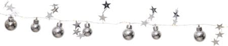 Ljusslinga X-mas 10 ljus - Silver / Transparent - Belysning - Dekorationsbelysning - Dekorationsbelysning inomhus - Ljusslinga inomhus