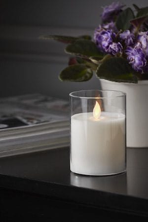 M-Twinkle LED Blockljus 10 cm - vit och transparent - Belysning - Dekorationsbelysning - Dekorationsbelysning inomhus - Batteridrivna ljus