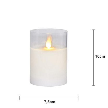 M-Twinkle LED Blockljus 10 cm - vit och transparent - Belysning - Dekorationsbelysning - Dekorationsbelysning inomhus - Batteridrivna ljus