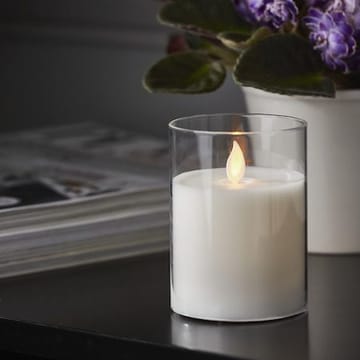M-Twinkle LED Blockljus 10 cm - vit och transparent - Belysning - Dekorationsbelysning - Dekorationsbelysning inomhus - Batteridrivna ljus