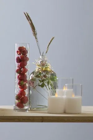 M-Twinkle LED Blockljus 15 cm - transparent - Belysning - Dekorationsbelysning - Dekorationsbelysning inomhus - Batteridrivna ljus