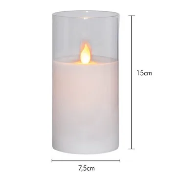 M-Twinkle LED Blockljus 15 cm - transparent - Belysning - Dekorationsbelysning - Dekorationsbelysning inomhus - Batteridrivna ljus