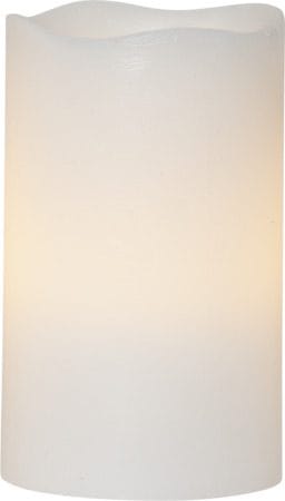 May LED Blockljus 3-pack 7.5 cm - marmorerad vit - Belysning - Dekorationsbelysning - Dekorationsbelysning inomhus - Batteridrivna ljus